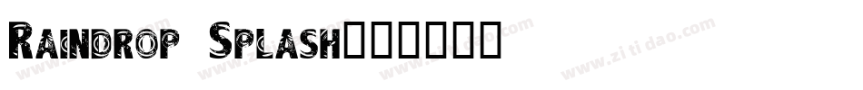 Raindrop Splash字体转换